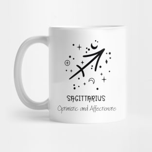 Sagittarius Personality Black Text Mug